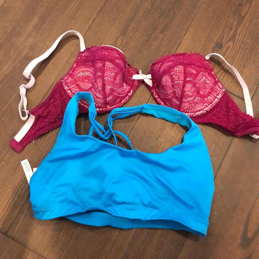 2 VS bras preowned fair condition priced LOW